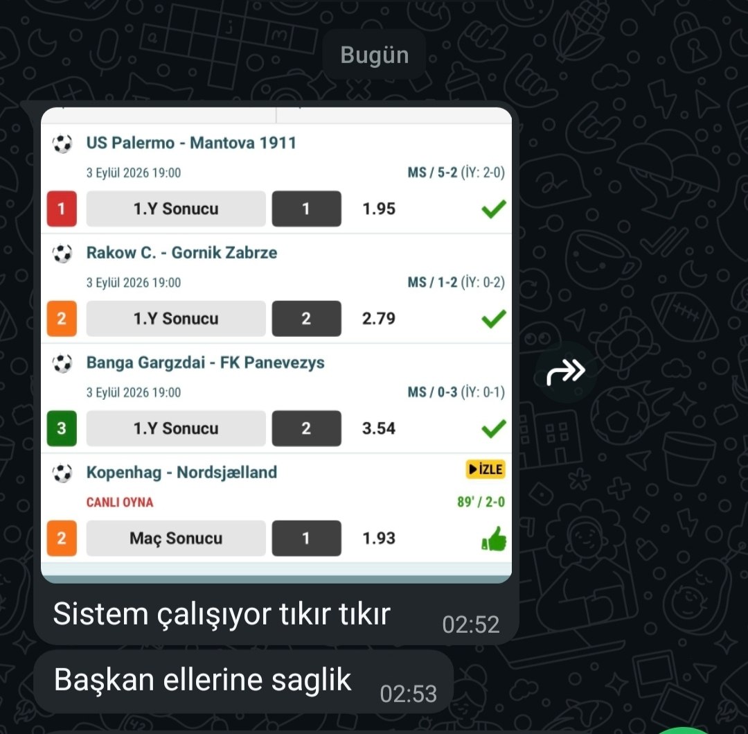 Üyemizin paylaştığı kazanan kupon görseli