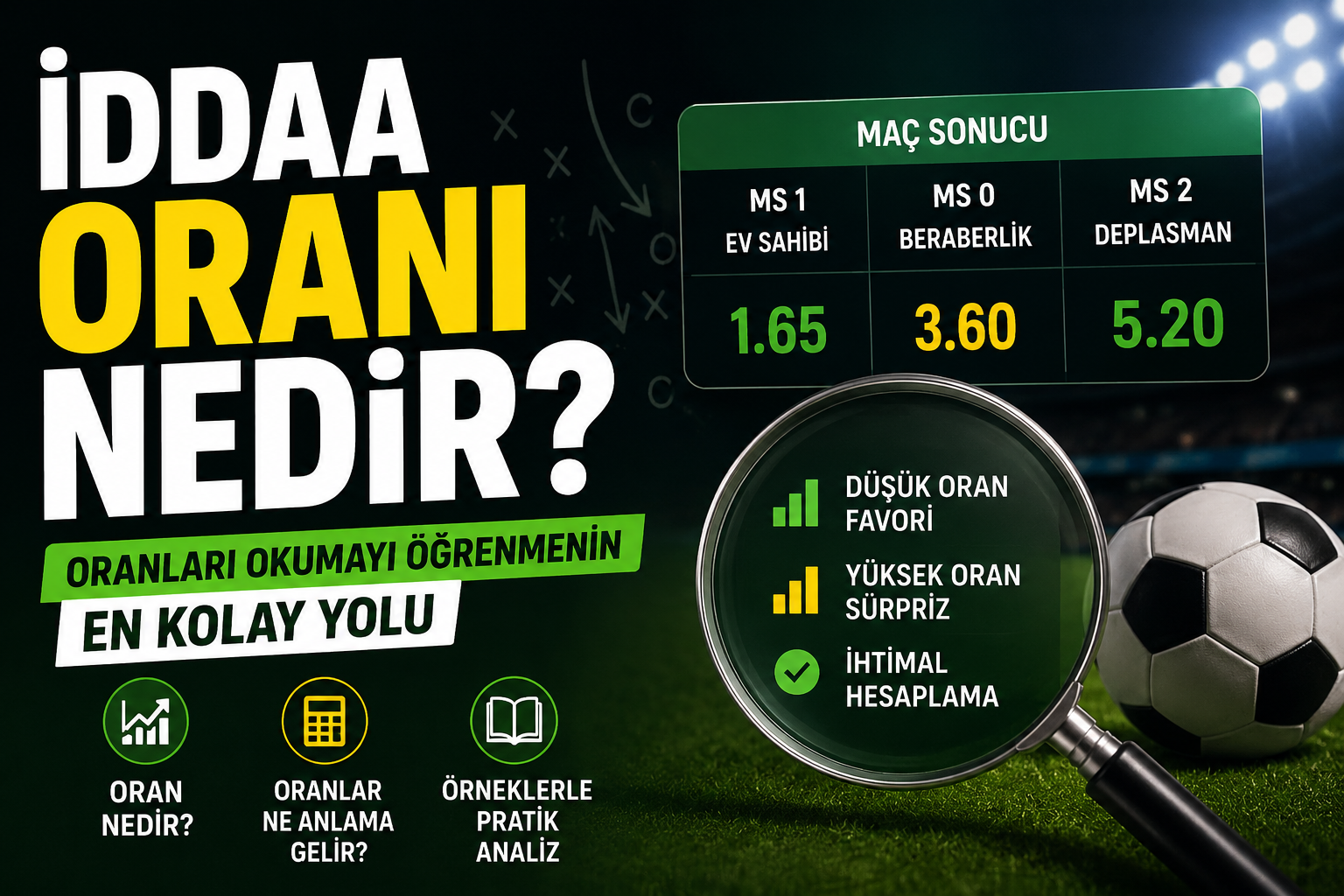 İddaa Oranı Nedir? Oranları Okumayı Öğrenmenin En Kolay Yolu