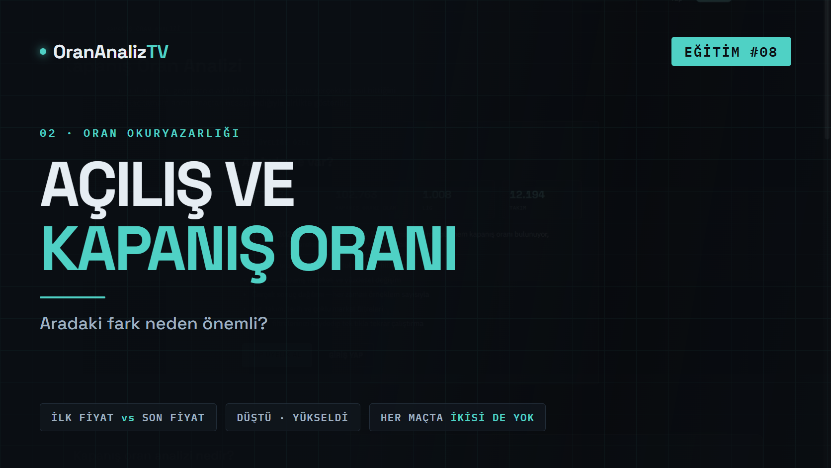 Açılış Oranı ve Kapanış Oranı | Aradaki Fark Neden Önemli?