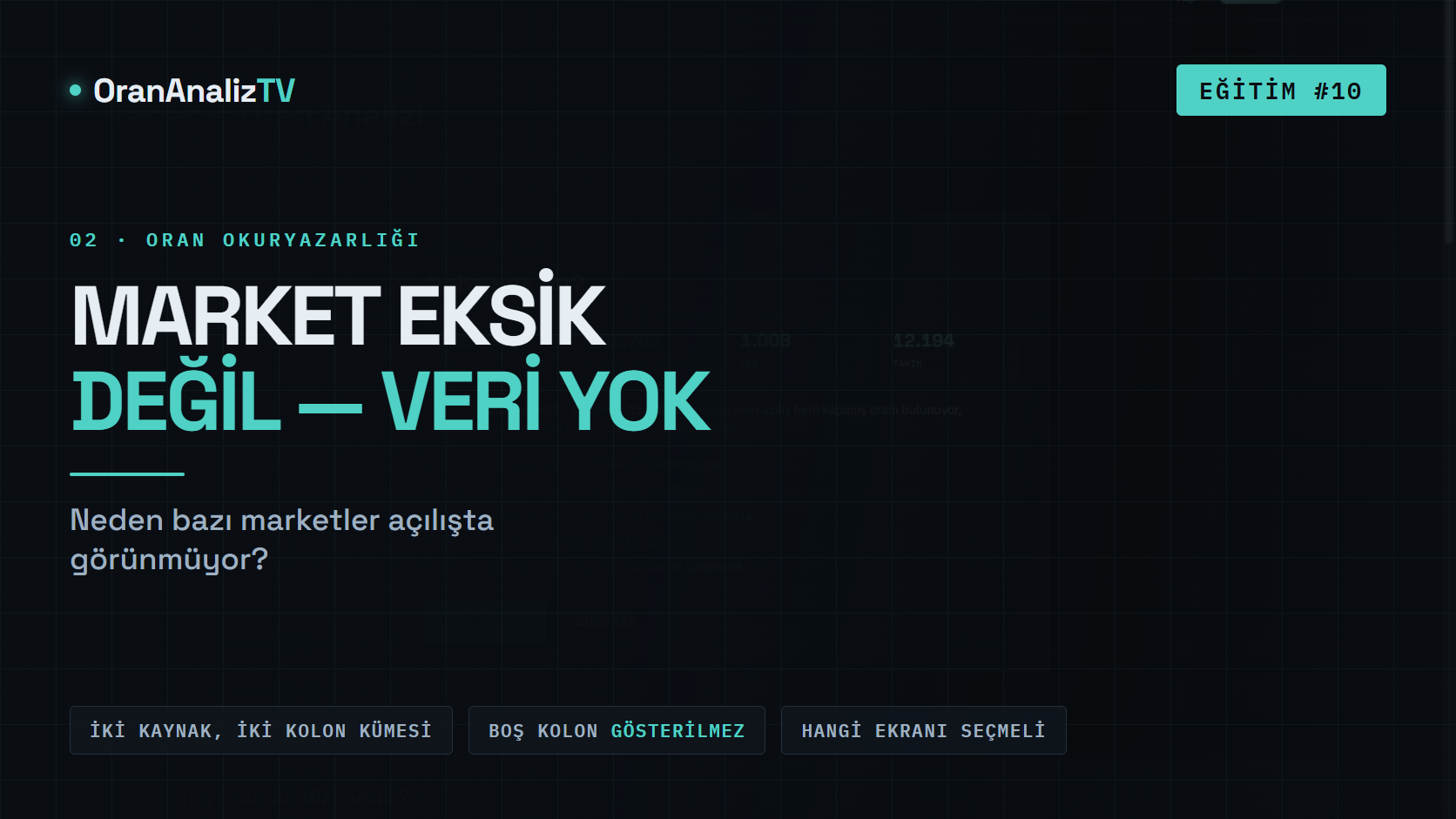 Neden Bazı Marketler Açılışta Görünmüyor?
