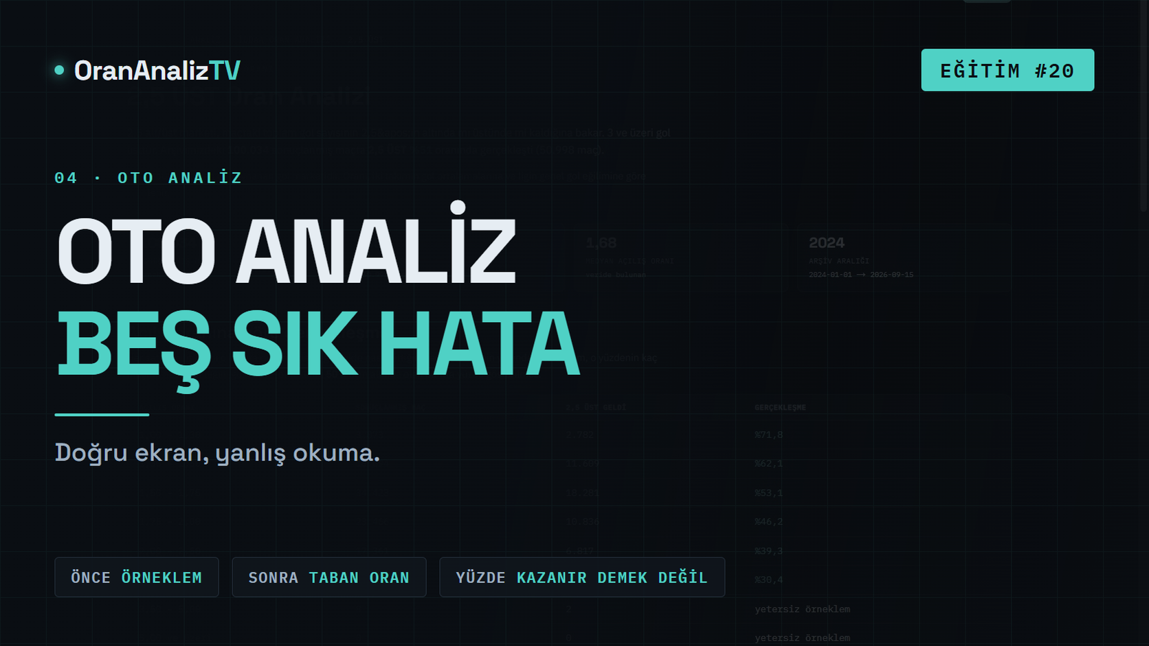 Oto Analiz Sonuçlarında En Sık Yapılan 5 Hata